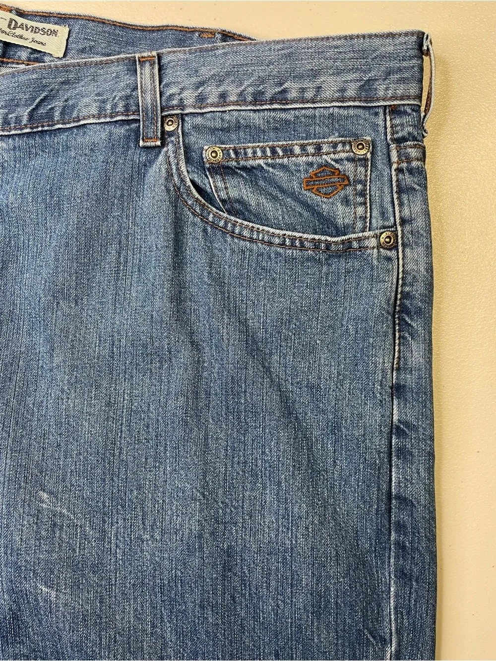 Vintage Harley-Davidson Men’s 44x32 Classic Blue Relaxed Denim Jeans VGUC